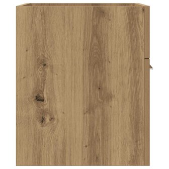 Wastafelkast 41x38,5x46 cm bewerkt hout artisanaal eikenkleur 5