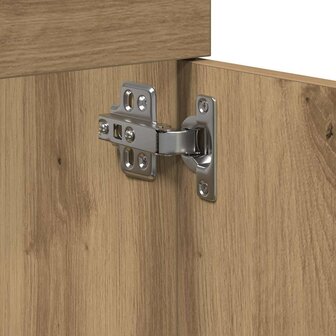Wastafelkast 41x38,5x46 cm bewerkt hout artisanaal eikenkleur 8