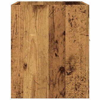 Wastafelkast 80x38,5x46 cm bewerkt hout oud houtkleurig 5