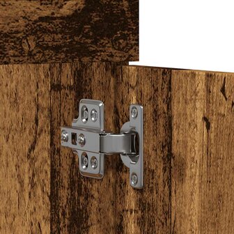 Wastafelkast 80x38,5x46 cm bewerkt hout oud houtkleurig 8
