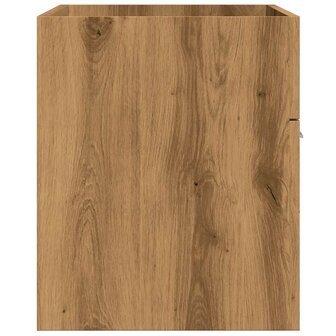 Wastafelkast 80x38,5x46 cm bewerkt hout artisanaal eikenkleur 5
