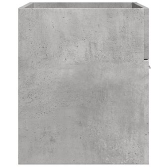 Wastafelkast 90x38,5x46 cm bewerkt hout betongrijs 5