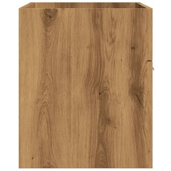 Wastafelkast 90x38,5x46 cm bewerkt hout artisanaal eikenkleur 5