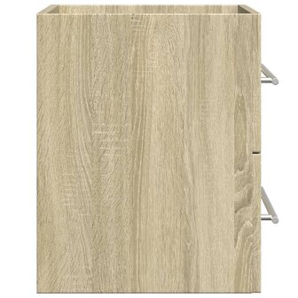 Wastafelkast 60x38,5x48 cm spaanplaat sonoma eikenkleurig 5