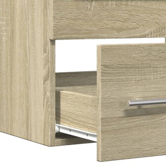 Wastafelkast 60x38,5x48 cm spaanplaat sonoma eikenkleurig 8