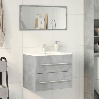 Wastafelkast 60x38,5x48 cm spaanplaat betongrijs 3