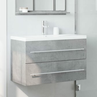 Wastafelkast 80x38,5x48 cm bewerkt hout artisanaal eikenkleur 3