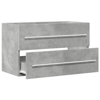 Wastafelkast 80x38,5x48 cm bewerkt hout artisanaal eikenkleur 5