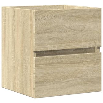 Wastafelkast 41x38,5x45 cm spaanplaat sonoma eikenkleurig 2
