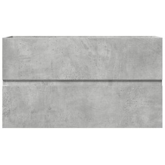 Wastafelkast 90x38,5x45 cm spaanplaat betongrijs 4