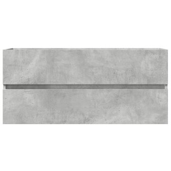 Wastafelkast 100x38,5x45 cm spaanplaat betongrijs 4