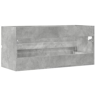 Wastafelkast 100x38,5x45 cm spaanplaat betongrijs 6