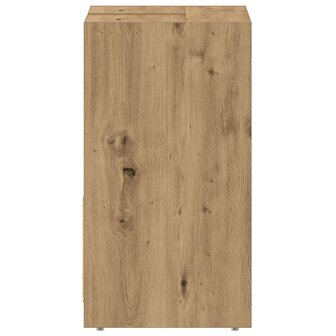 Wastafelkast 60x33x60 cm bewerkt hout artisanaal eikenkleurig 7