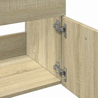 2-delige Badkamermeubelset bewerkt hout sonoma eikenkleurig 9