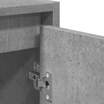 2-delige Badkamermeubelset bewerkt hout betongrijs 9