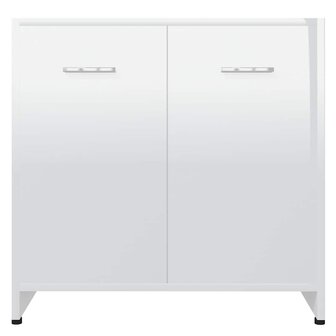 Badkamerkast 60x33x61 cm bewerkt hout hoogglans wit 6