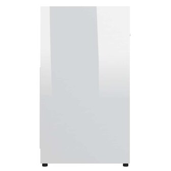 Badkamerkast 60x33x61 cm bewerkt hout hoogglans wit 7