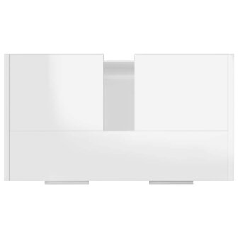 Badkamerkast 60x33x61 cm bewerkt hout hoogglans wit 8
