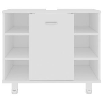 Badkamerkast 60x32x53,5 cm bewerkt hout wit 6