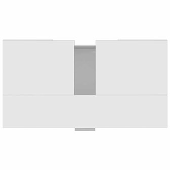 Badkamerkast 60x32x53,5 cm bewerkt hout wit 8