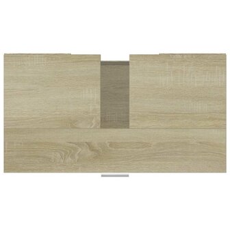 Badkamerkast 60x32x53,5 cm bewerkt hout sonoma eikenkleurig 8