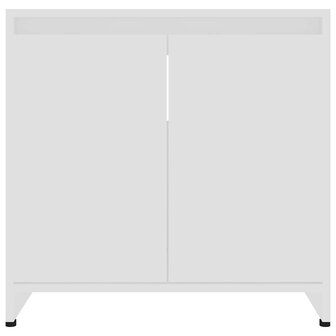Badkamerkast 60x33x61 cm bewerkt hout wit 6