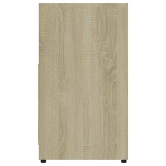Badkamerkast 60x33x61 cm bewerkt hout sonoma eikenkleurig 7