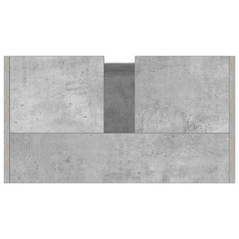 Badkamerkast 60x33x61 cm bewerkt hout betongrijs 9