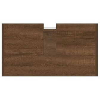 Badkamerkast 60x33x60 cm bewerkt hout bruin eikenkleur 8