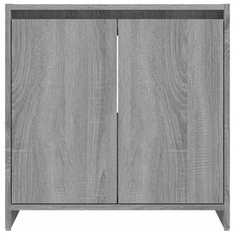 Badkamerkast 60x33x61 cm bewerkt hout grijs sonoma eikenkleurig 6