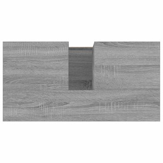 Badkamerkast 60x33x61 cm bewerkt hout grijs sonoma eikenkleurig 9