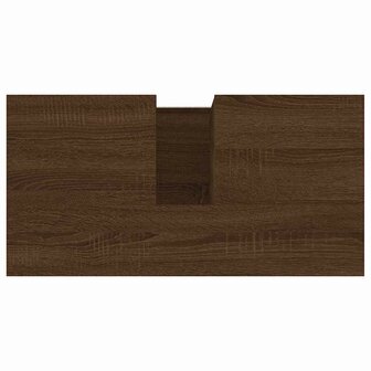 Badkamerkast 60x33x61 cm bewerkt hout bruin eikenkleur 9