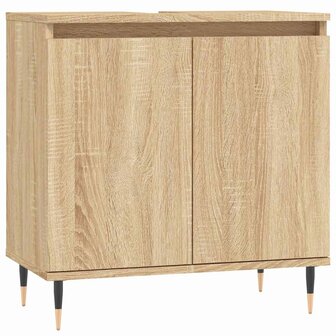 Badkamerkast 58x33x60 cm bewerkt hout sonoma eikenkleurig 2