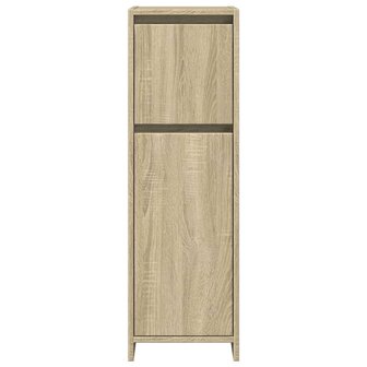 Badkamerkast 30x30x95 cm spaanplaat sonoma eikenkleurig 4
