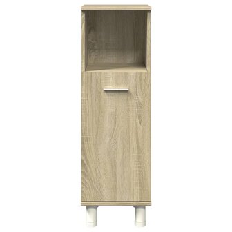 Badkamerkast 30,5x30x95 cm bewerkt hout sonoma eikenkleurig 4