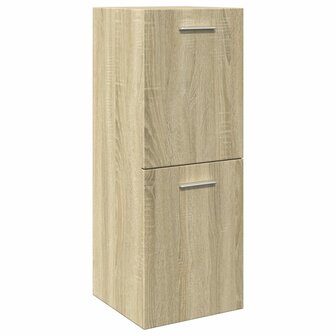 Badkamerkast 30x30x80 cm spaanplaat sonoma eikenkleurig 2