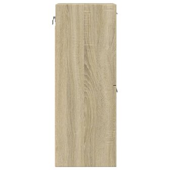 Badkamerkast 30x30x80 cm spaanplaat sonoma eikenkleurig 5