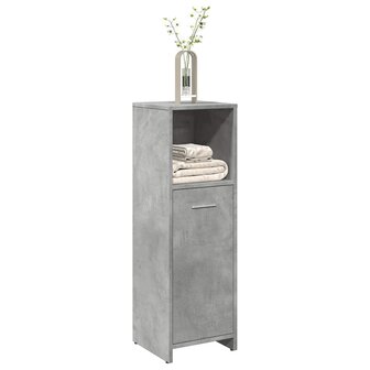 Badkamerkast 30x30x95 cm spaanplaat betongrijs 1
