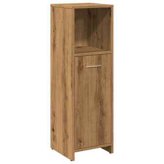 Badkamerkast 30x30x95 cm bewerkt hout artisanaal eikenkleur 2