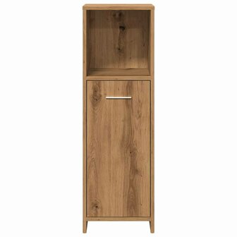 Badkamerkast 30x30x95 cm bewerkt hout artisanaal eikenkleur 4
