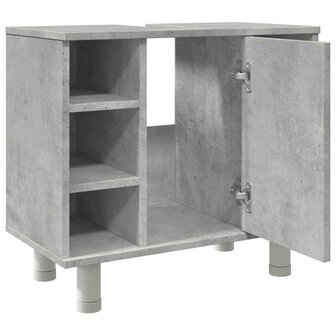 Badkamerkast 60x32x53,5 cm spaanplaat betongrijs 9