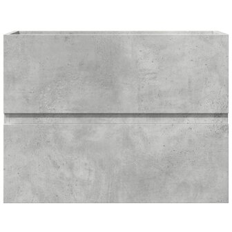 Badkamerkast 60x38,5x45 cm bewerkt hout betongrijs 4