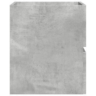 Badkamerkast 60x38,5x45 cm bewerkt hout betongrijs 5