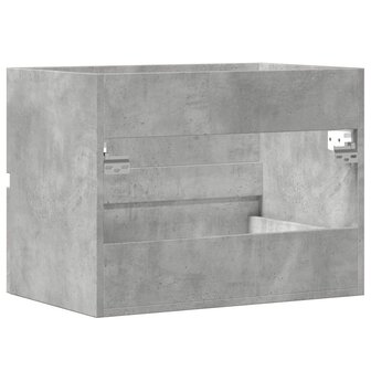 Badkamerkast 60x38,5x45 cm bewerkt hout betongrijs 6
