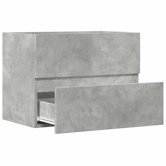 Badkamerkast 60x38,5x45 cm bewerkt hout betongrijs 7