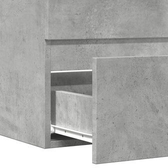 Badkamerkast 60x38,5x45 cm bewerkt hout betongrijs 8