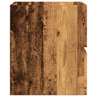 Badkamerkast 60x38,5x45 cm bewerkt hout oud houtkleurig 5