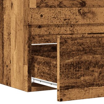 Badkamerkast 60x38,5x45 cm bewerkt hout oud houtkleurig 8