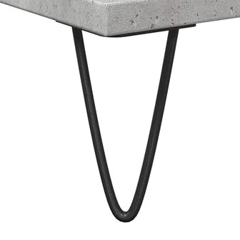 Badkamerkast 58x33x60 cm bewerkt hout betongrijs 9
