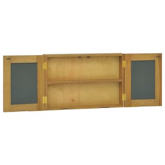Spiegelkast 60x10x40 cm massief teakhout 3